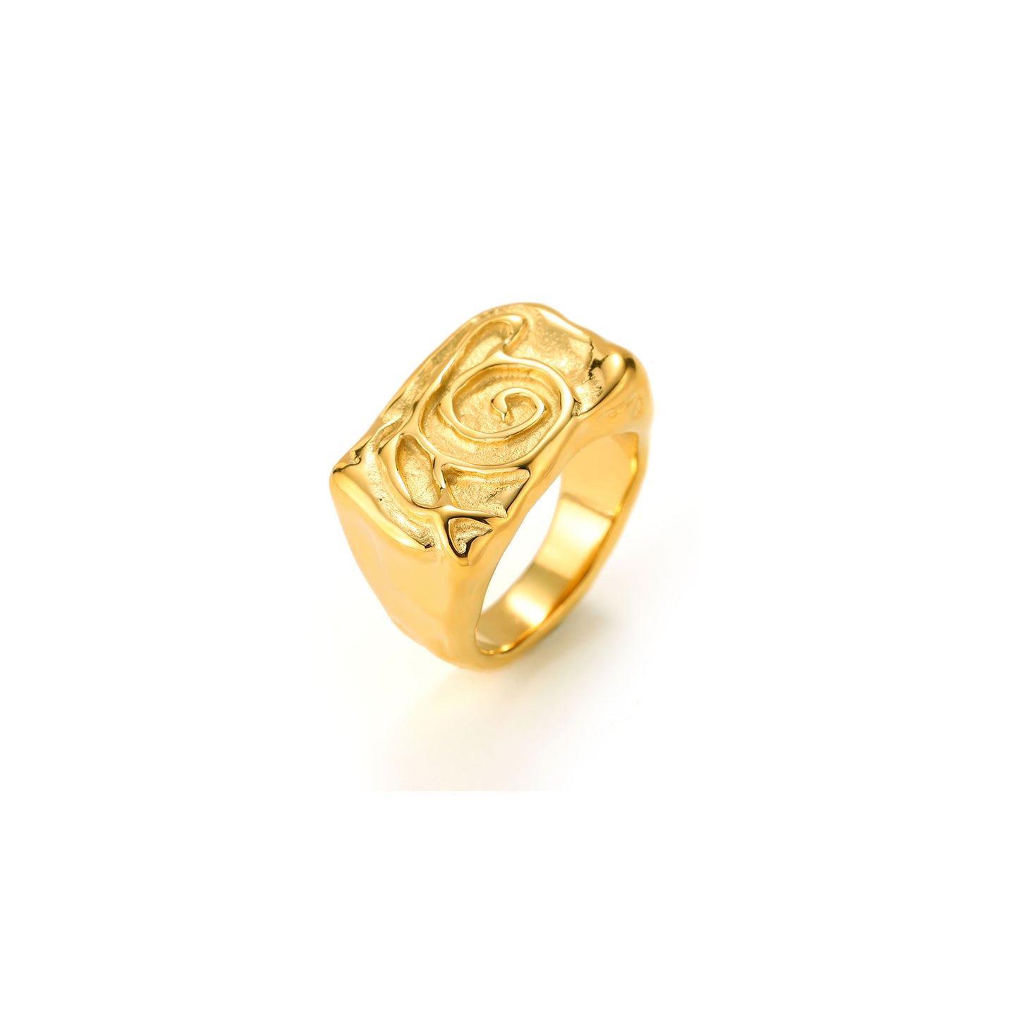 Anillo Caracol Gold – Acero Inoxidable baño oro 18k