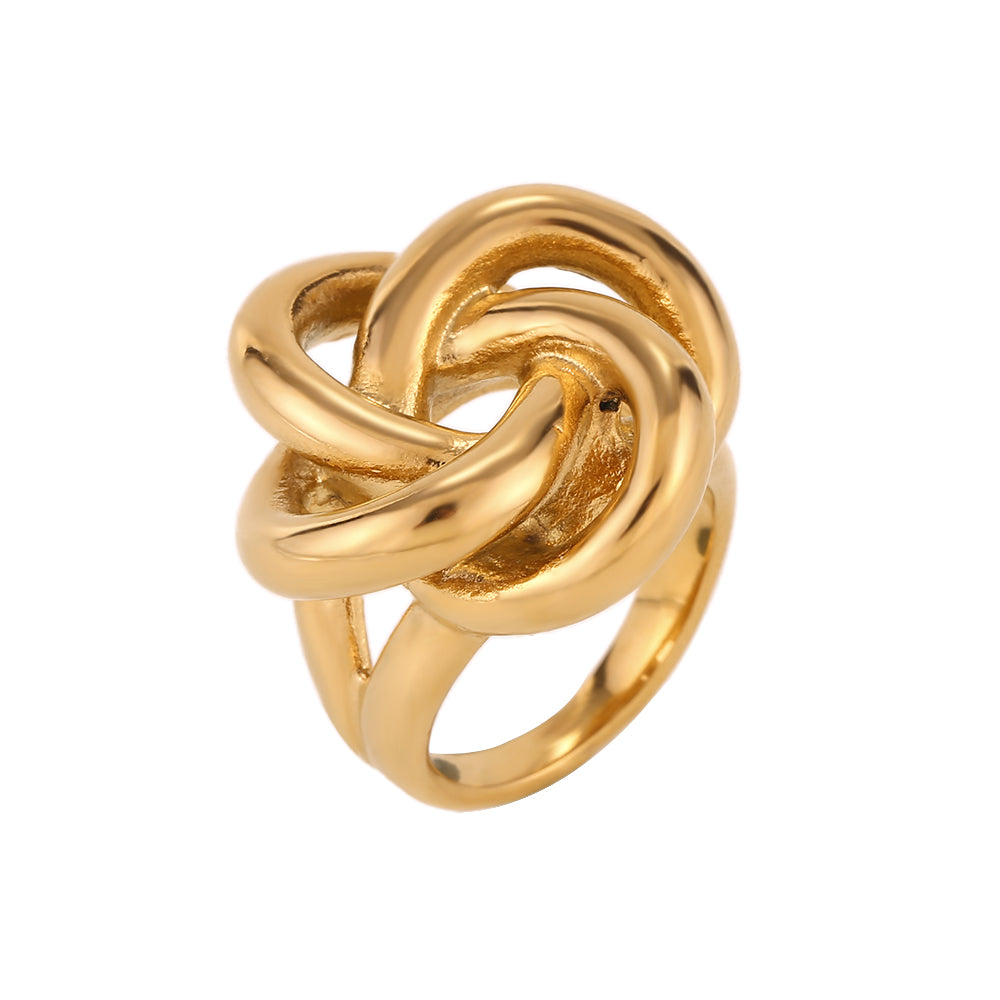 Anillo Nudo Gold – Acero Inoxidable baño Oro 18k