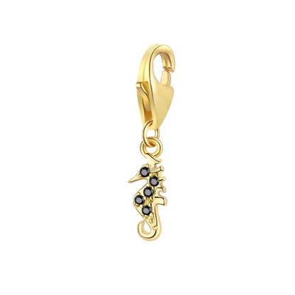 Charm Caballito de Mar – Plata de Ley 925 bañada en Oro 18k