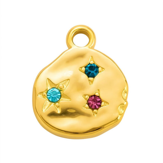 Charm Constelación – Acero Inoxidable baño oro 18k