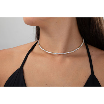 Choker Acero Inoxidable Zirconita Baño Oro 18K · Edición Limitada
