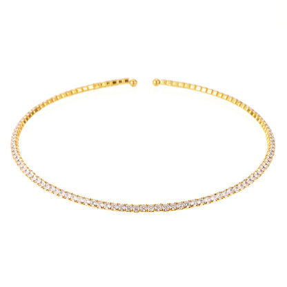 Choker Acero Inoxidable Zirconita Baño Oro 18K · Edición Limitada