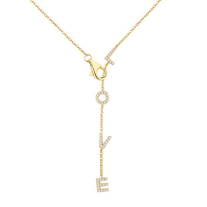 Collar Love Shine – Plata de Ley 925 con Baño en Oro 18K y Circonitas