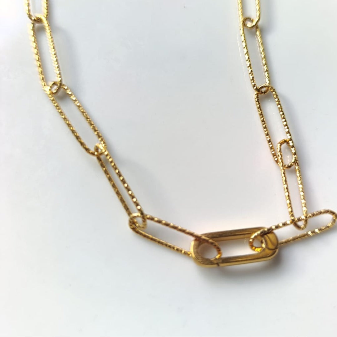 Collar Chain Gold – Acero inoxidable bañado en oro 18k