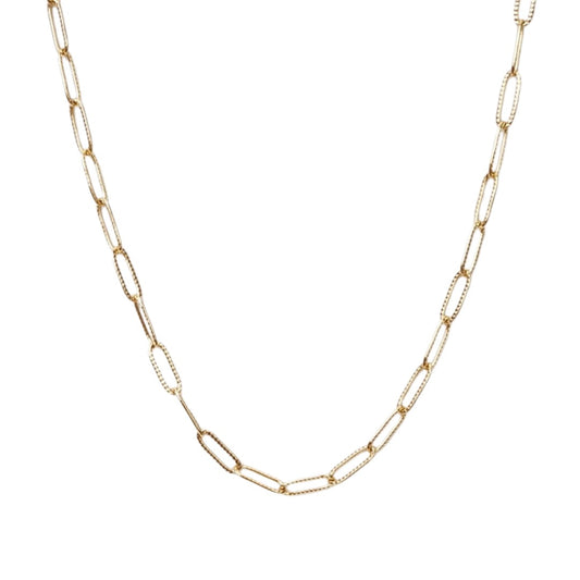 Collar Chain Gold – Acero inoxidable bañado en oro 18k