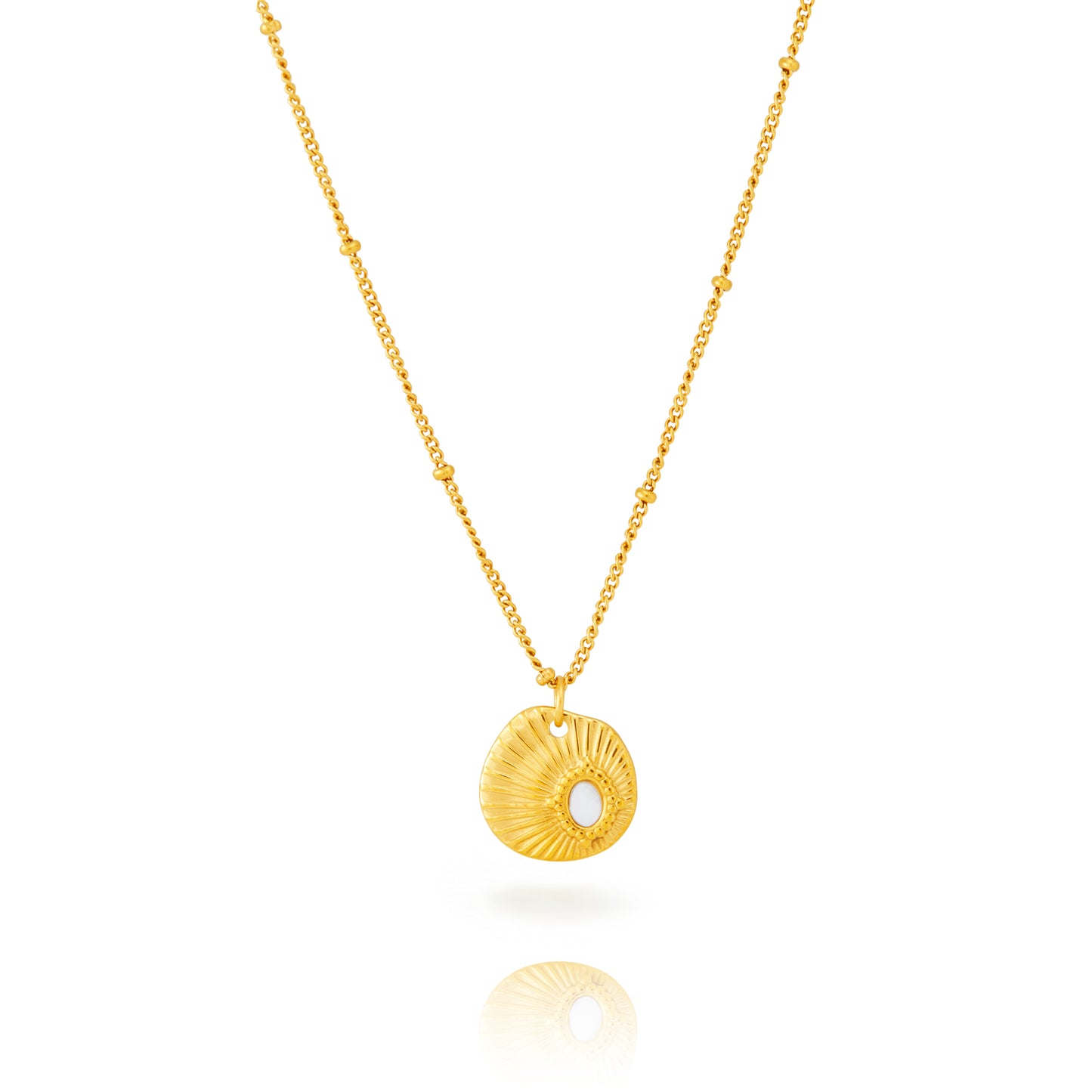 Collar Concha de Nácar – Acero Inoxidable 316L