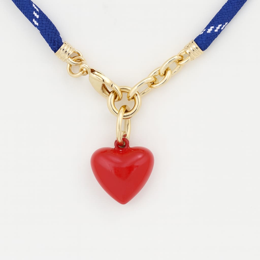 Collar Corazón Valiente - Esmaltado