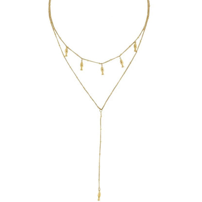 Collar Doble Peces Mediterráneo Acero 316L