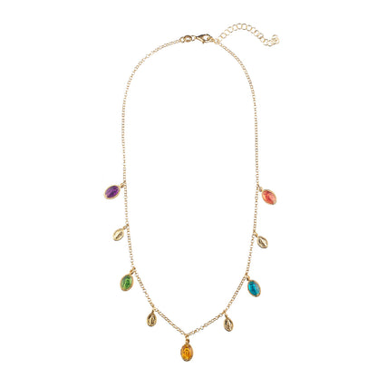 Collar Medallitas de la Virgen Multicolor – Plata 925 Baño Oro 18K