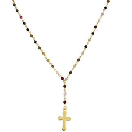 Collar Rosario Turmalina Gold – Plata de Ley 925