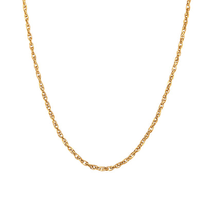 Collar Twisted  Gold – Acero Inoxidable