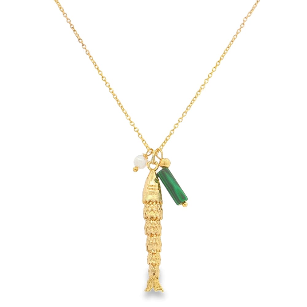 Collar Brisa Esmeralda - Acero Inoxidable