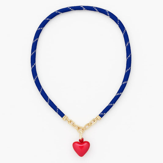 Collar Corazón Valiente - Esmaltado