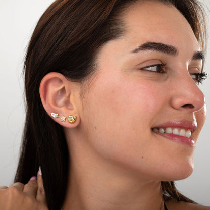 Pack Pendientes Gold Essentials - Plata de ley 925  con Baño Oro 18k