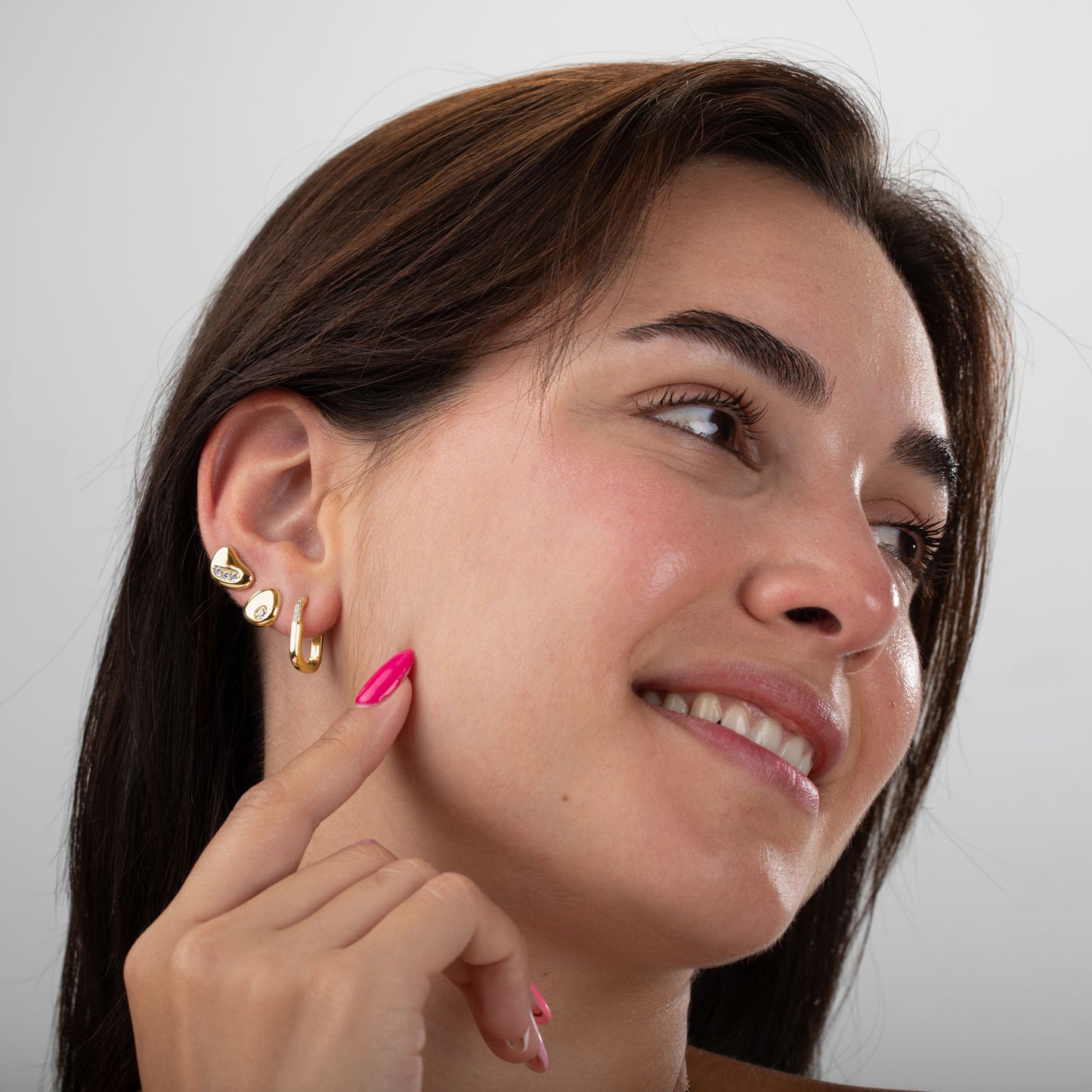 Pack Pendientes Triad Gold – Plata de Ley 925 con Baño Oro 18k