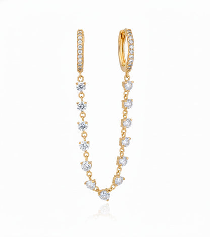 Pendiente Esposa · Plata de Ley 925 Baño Oro 18K ·