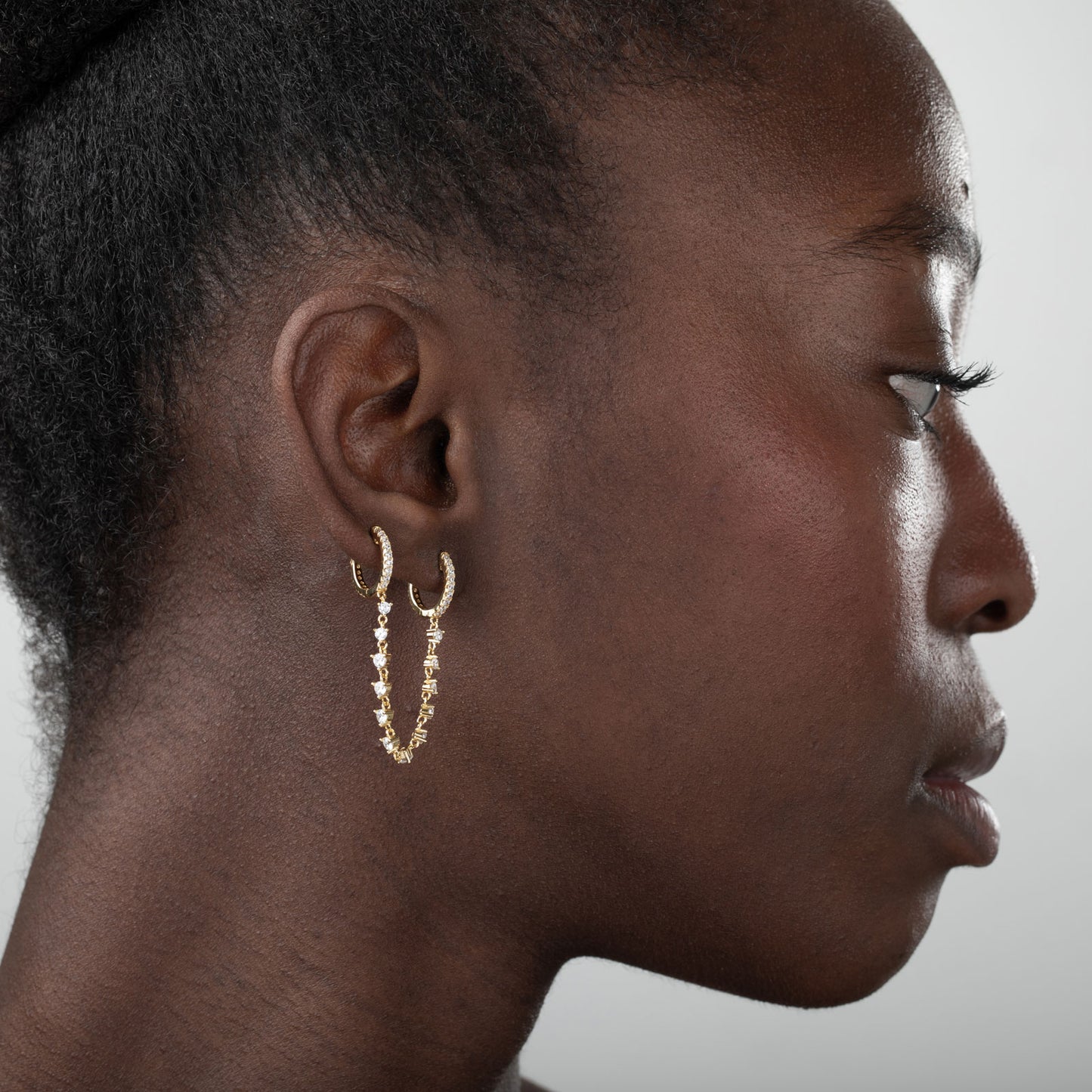 Pendiente Esposa · Plata de Ley 925 Baño Oro 18K ·