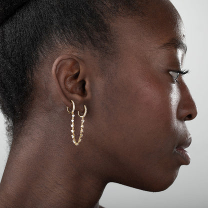 Pendiente Esposa · Plata de Ley 925 Baño Oro 18K ·