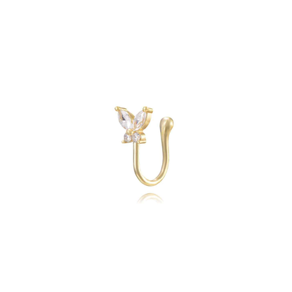Pendiente Butterfly Earcuff – Plata de Ley 925 Baño Oro 18k