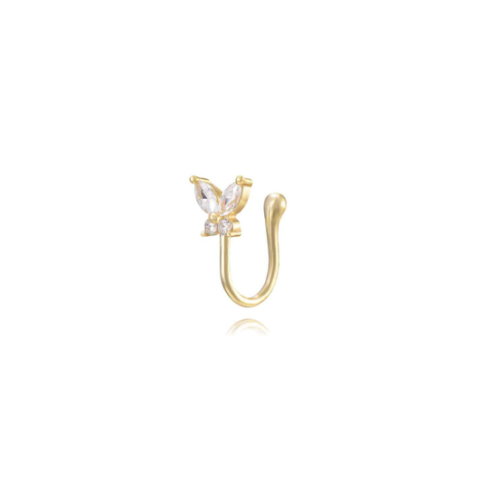 Pendiente Butterfly Earcuff – Plata de Ley 925 Baño Oro 18k