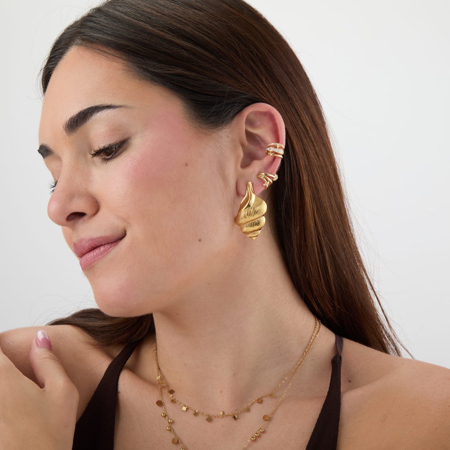 Pendientes Caracola de Mar | Acero Inoxidable 316L