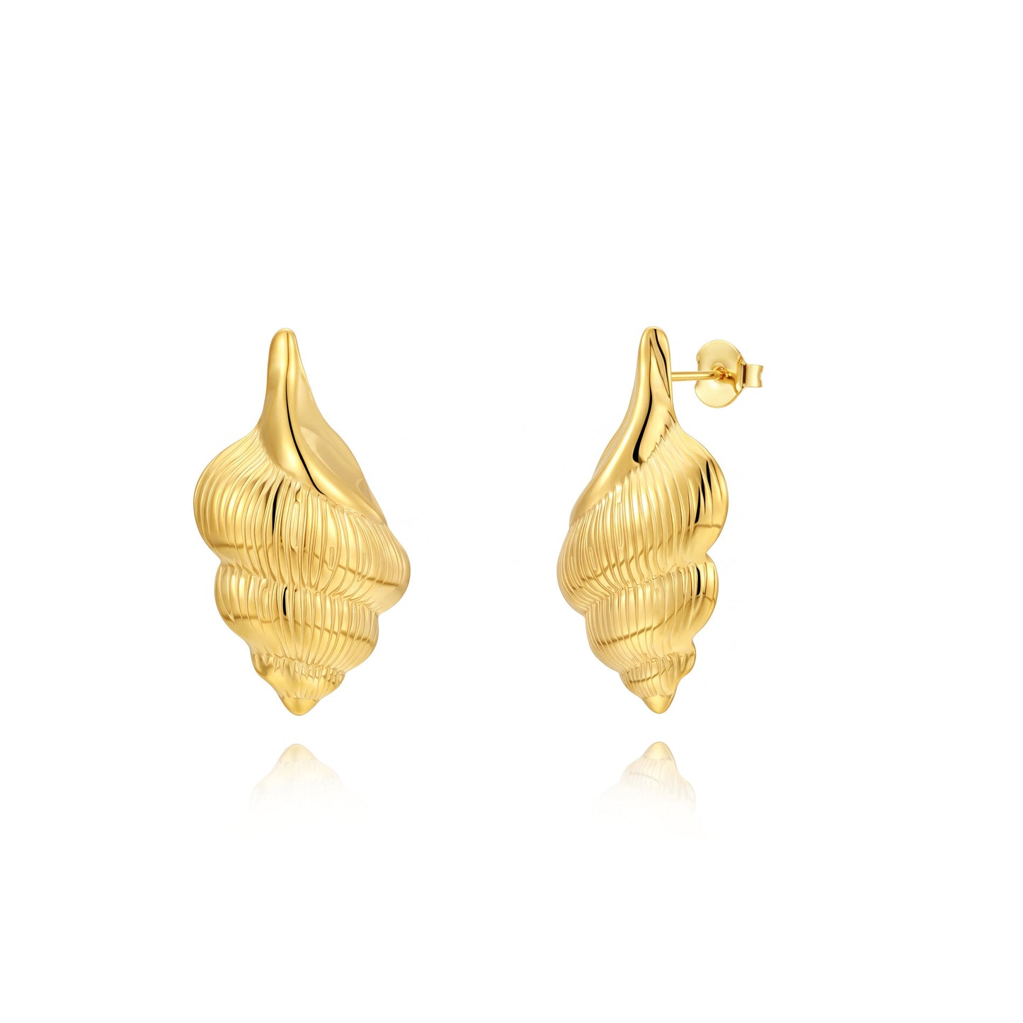 Pendientes Caracola de Mar | Acero Inoxidable 316L