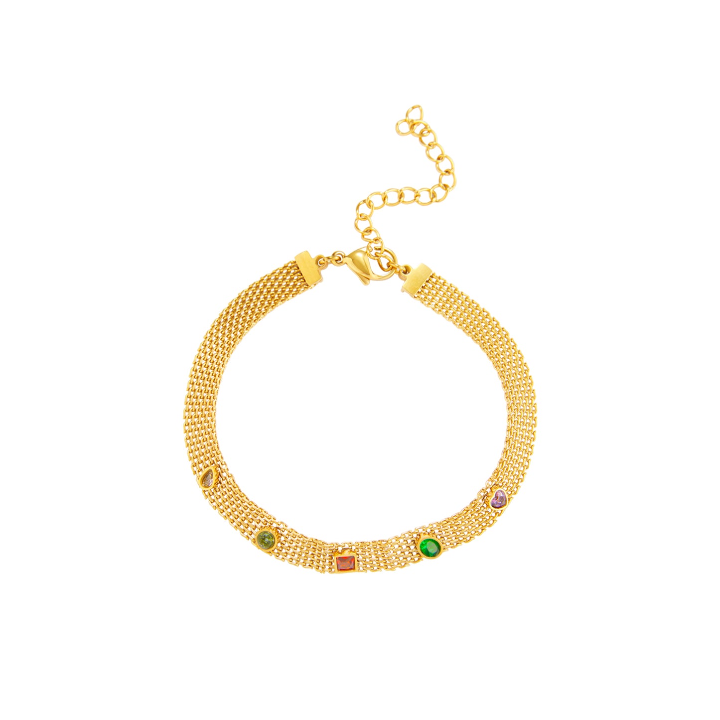 Pulsera Bismarck Brilli – Acero Inoxidable baño Oro 18k