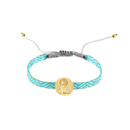 Pulsera Virgen del Pilar- Acero Inoxidable(Varios colores)