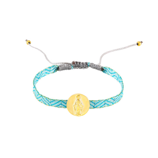 Pulsera Virgen de la Milagrosa- Acero Inoxidable(Varios Colores)