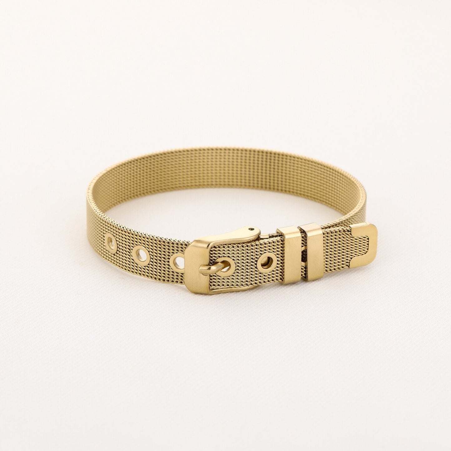 Pulsera Aura Dorada Personalizada- Acero Inoxidable