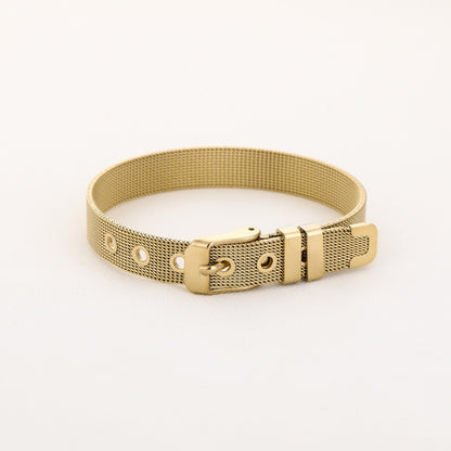 Pulsera Aura Dorada Personalizada- Acero Inoxidable