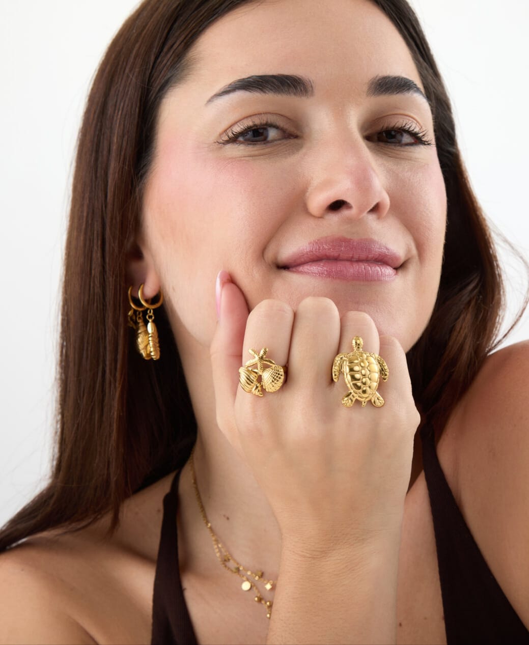 Anillo Tortuga Marina | Acero Inoxidable Ajustable