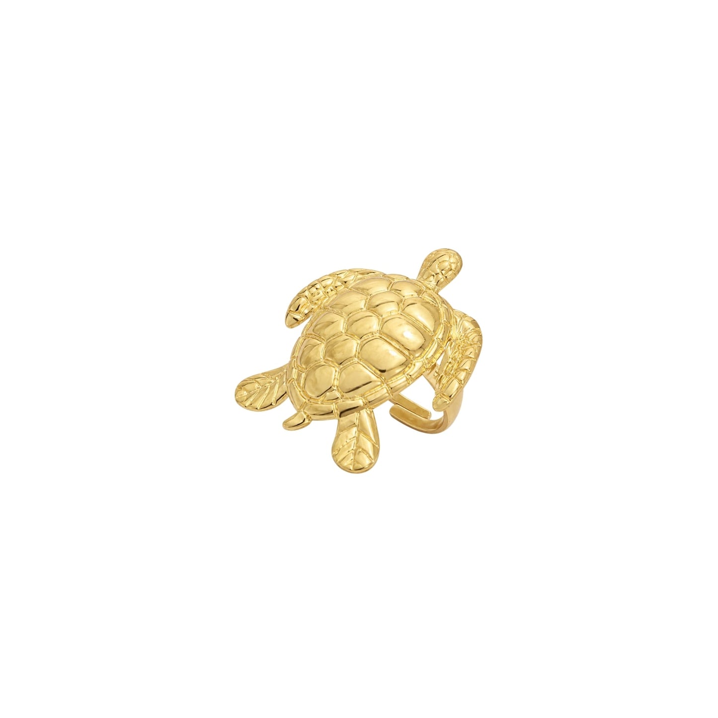 Anillo Tortuga Marina | Acero Inoxidable Ajustable