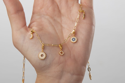 Collar Choker Eslabón Fino – Plata de Ley 925 bañada en oro 18K