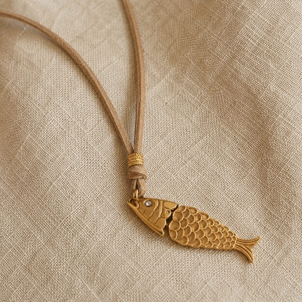Collar Pez Dorado - Acero Inoxidable